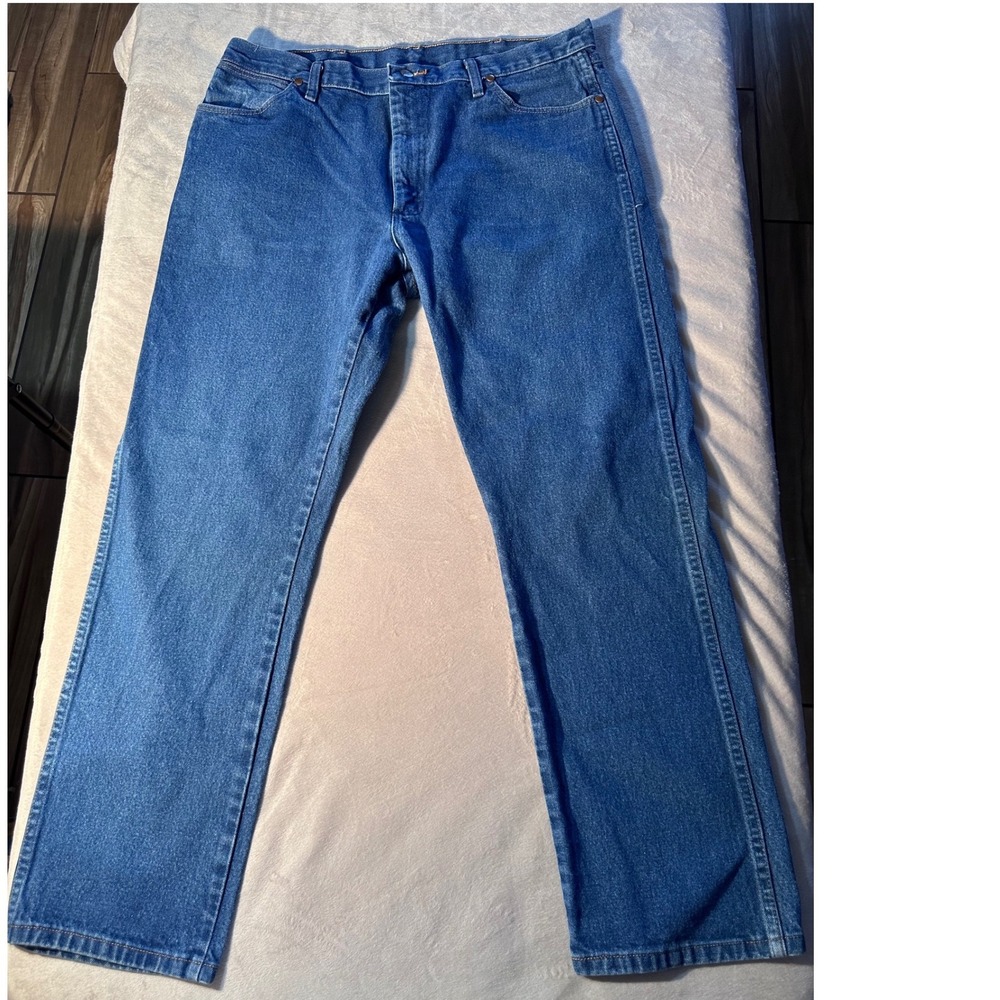 Wrangler Mens 13MWZ Cowboy Cut Original Fit Jeans Blue Denim 38x32 A304 3030